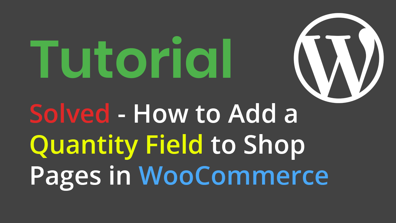 Solved – How To Add A Quantity Field To Shop Pages In WooCommerce (for Urna Theme)