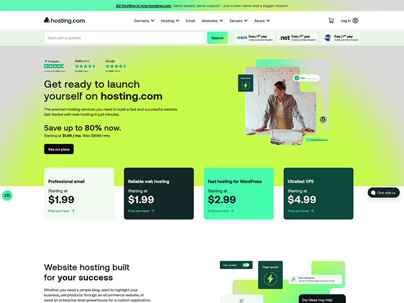 A2 Hosting – Best for Speed