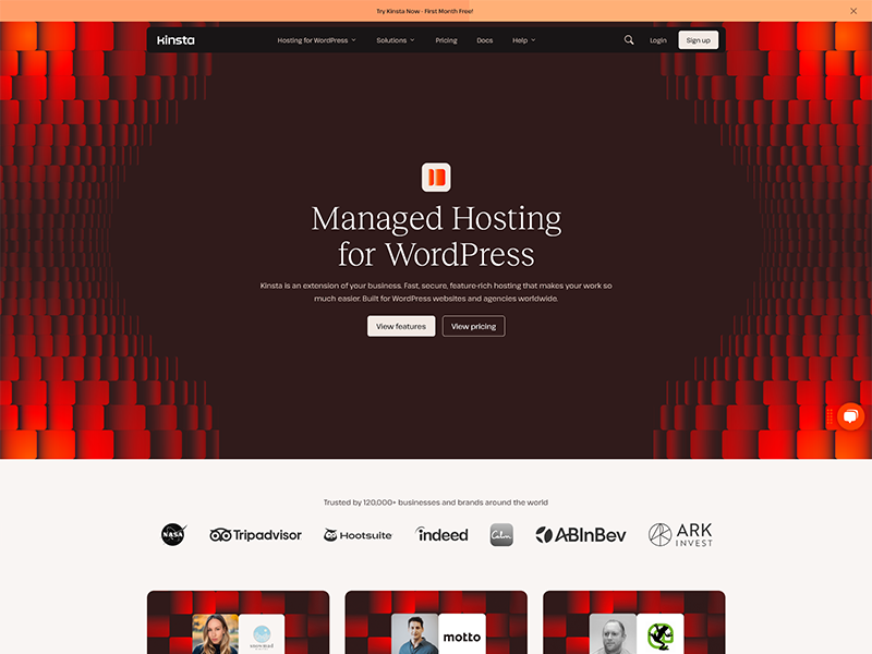 Kinsta – Best for High-Traffic Websites