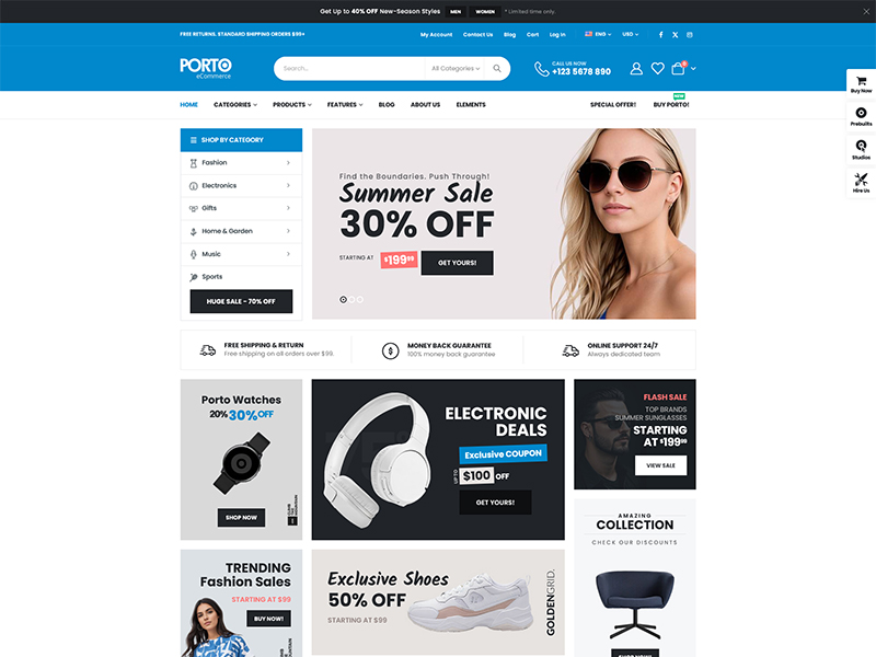 Porto – Multipurpose & WooCommerce Theme